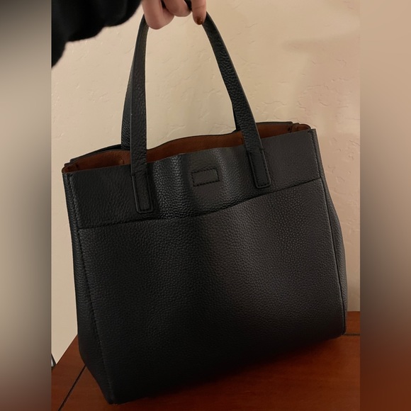 Kate Spade Black Leather Satchel Handbag with Large Bow - Picture 2 of 10